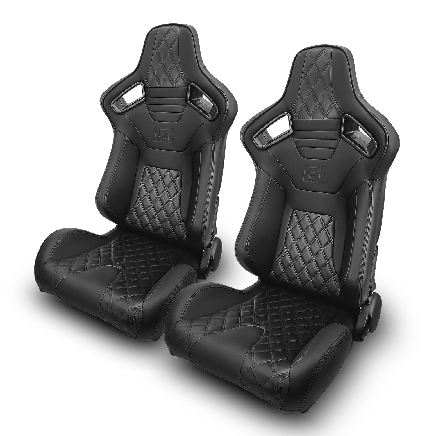 当時物 BLACK LEATHER RACING クルーザー Amazon.com: ModifyStreet 1 Pair Universal BLACK PVC LEATHER/BLACK